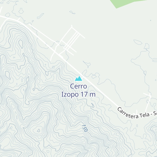 Map of Cerro Izopo