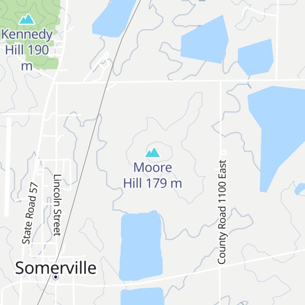 Map of Moore Hill