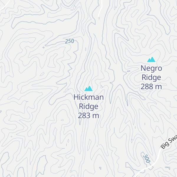 Map of Hickman Ridge