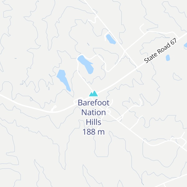 Map of Barefoot Nation Hills