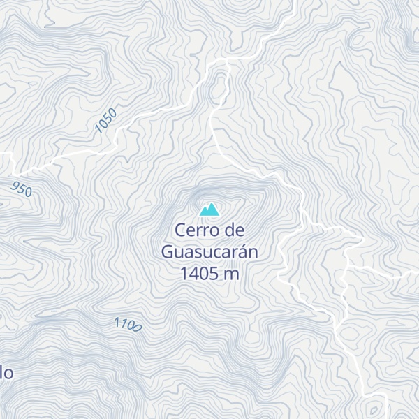Map of Cerro de Guasucarán