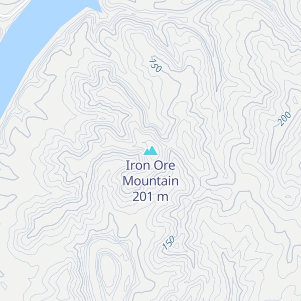 Map of Iron Ore Mountain