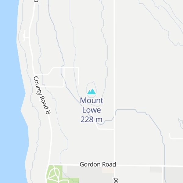 Map of Mount Lowe