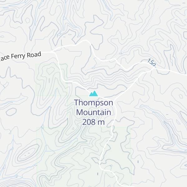 Map of Thompson Mountain