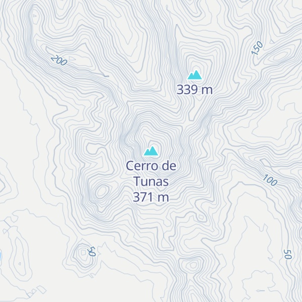 Map of Cerro de Tunas