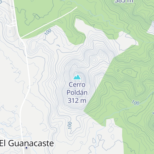 Map of Cerro Poldán