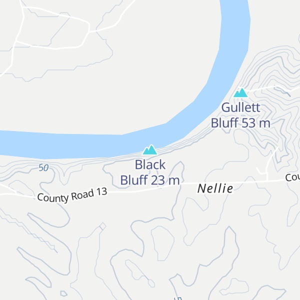 Map of Black Bluff
