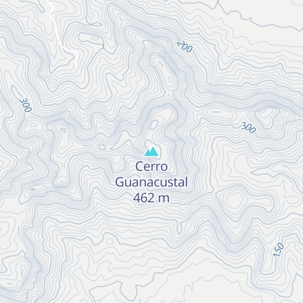 Map of Cerro Guanacustal