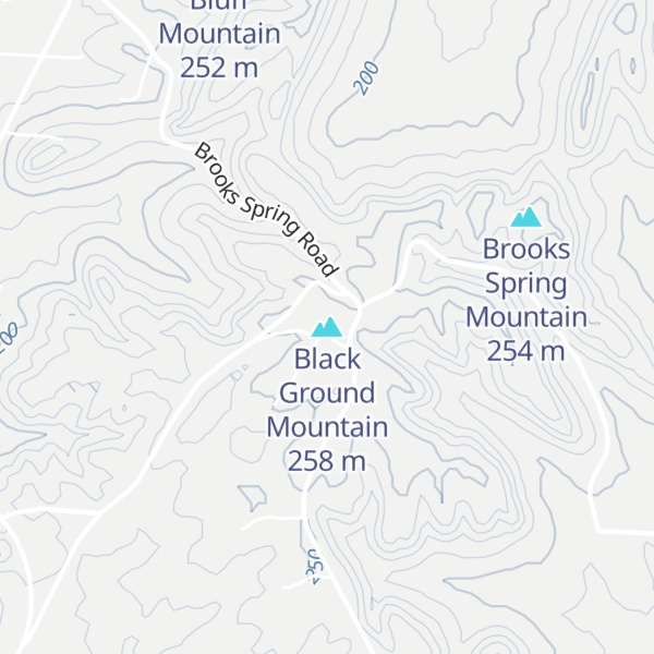 Map of Black Ground Mountain