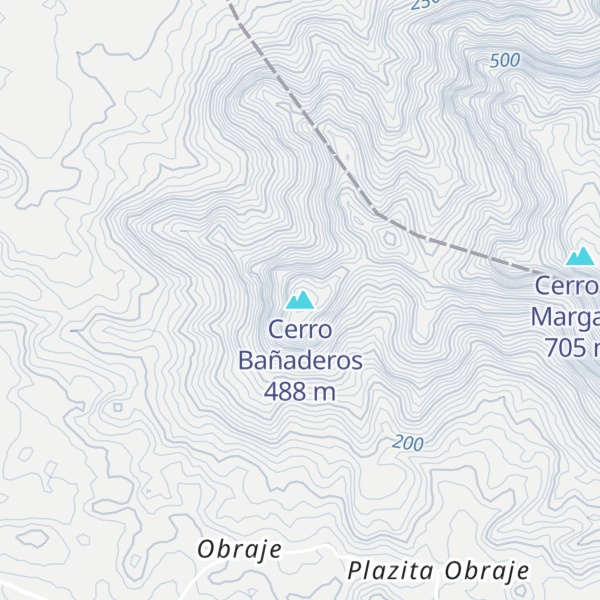Map of Cerro Bañaderos