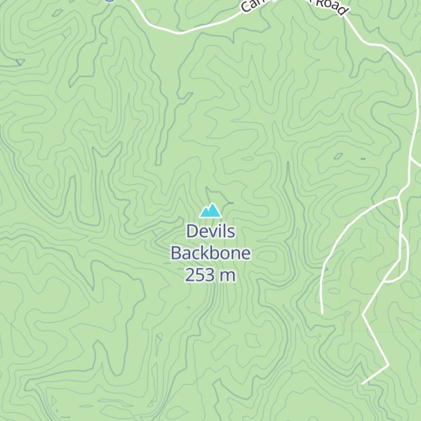 Map of Devils Backbone
