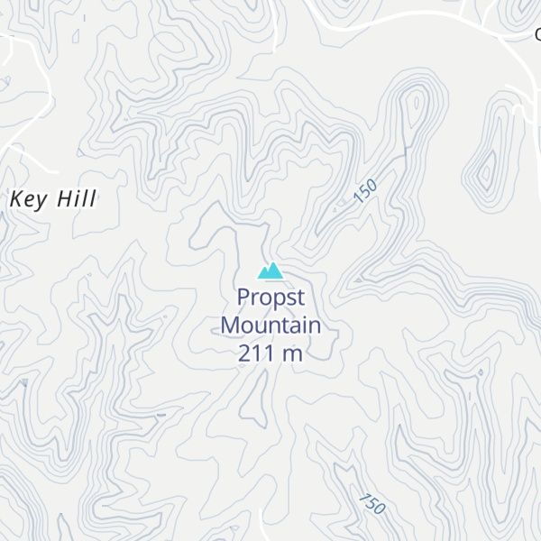 Map of Propst Mountain