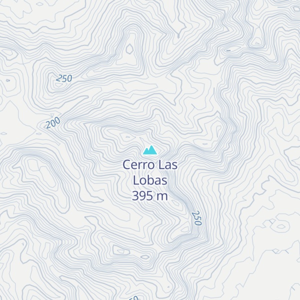 Map of Cerro Las Lobas