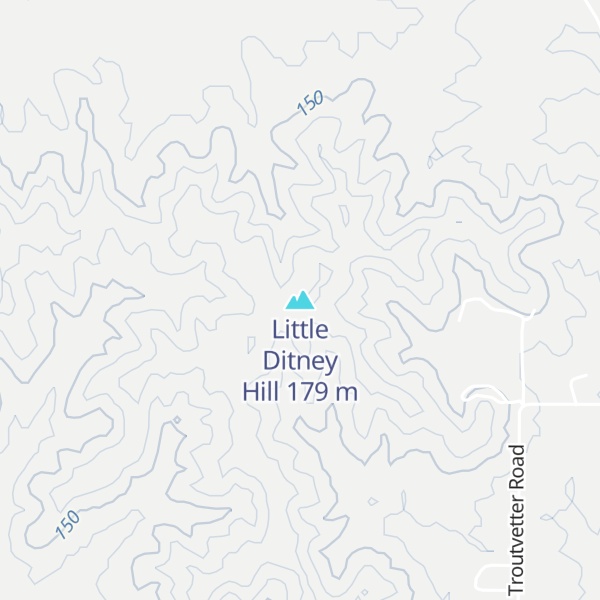 Map of Little Ditney Hill