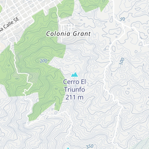 Map of Cerro El Triunfo