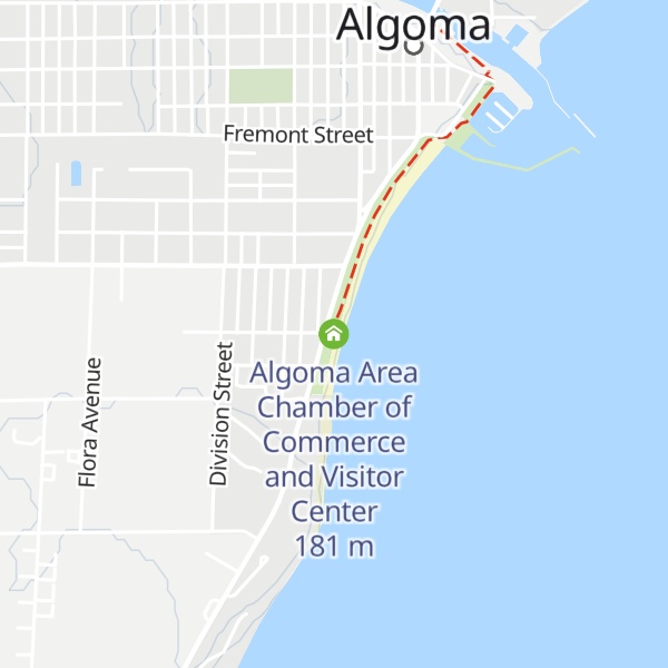 Map of Algoma Area Chamber of Commerce and Visitor Center