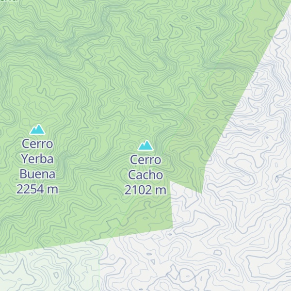 Map of Cerro Cacho