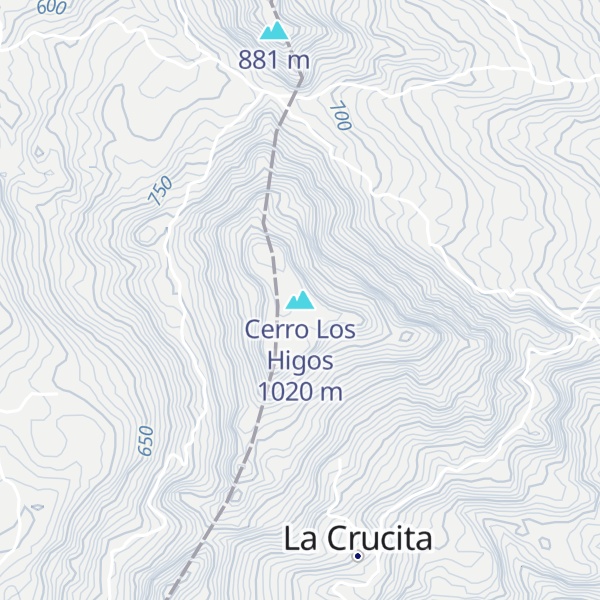 Map of Cerro Los Higos