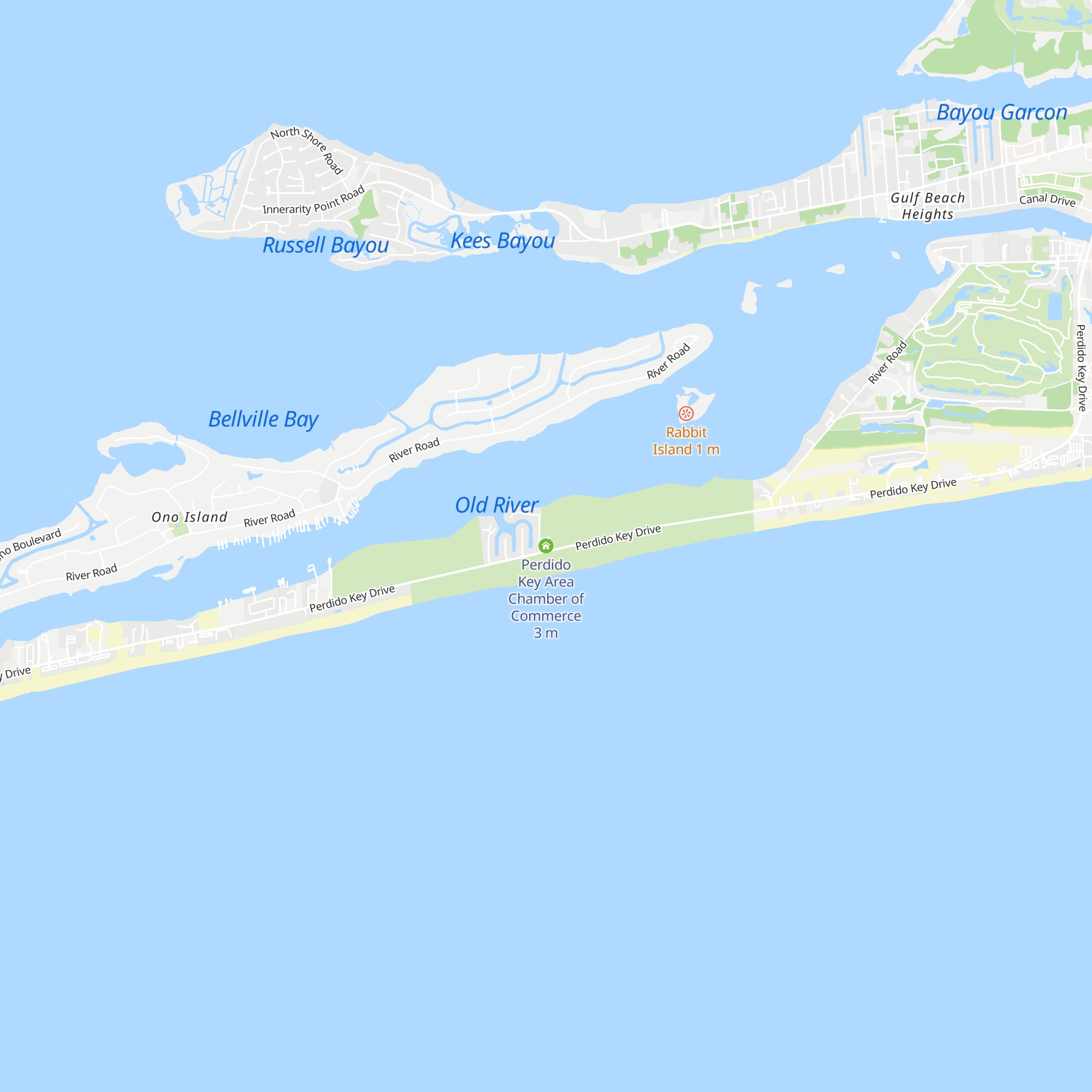 Perdido Key Area Chamber of Commerce map