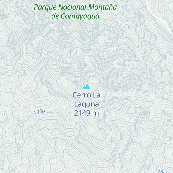 Map of Cerro La Laguna