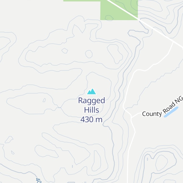 Map of Ragged Hills