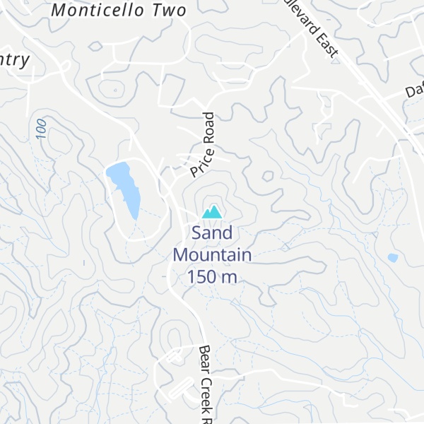 Map of Sand Mountain