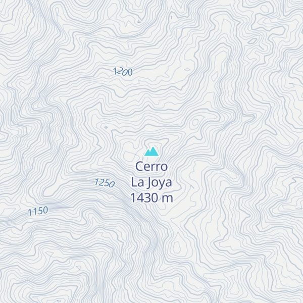 Map of Cerro La Joya
