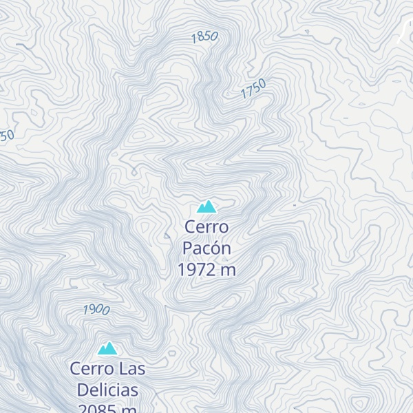 Map of Cerro Pacón