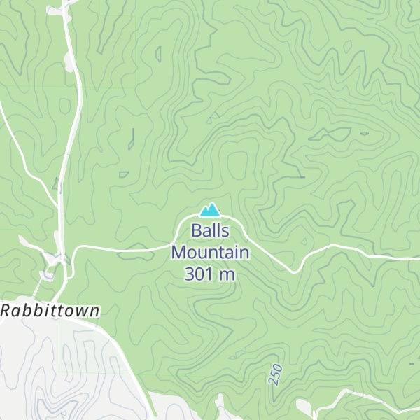 Map of Balls Mountain