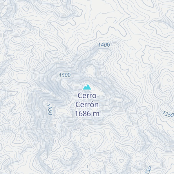 Map of Cerro Cerrón