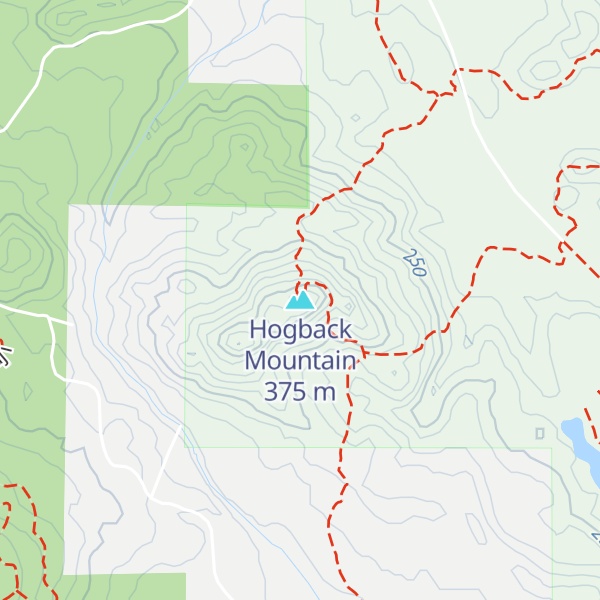 Map of Hogback Mountain