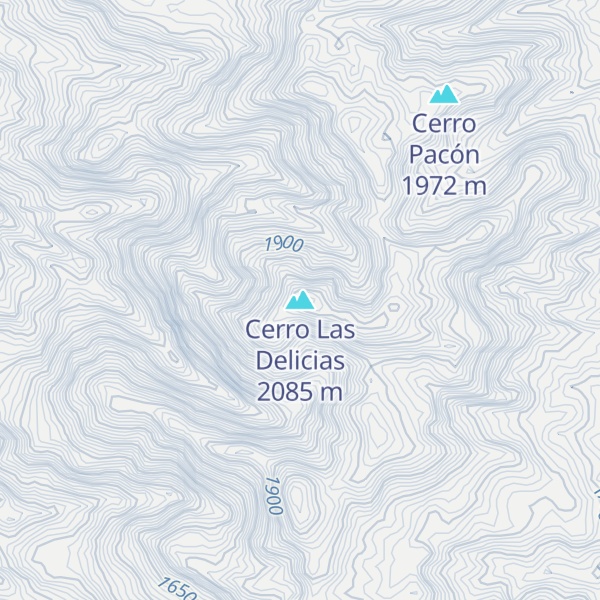 Map of Cerro Las Delicias