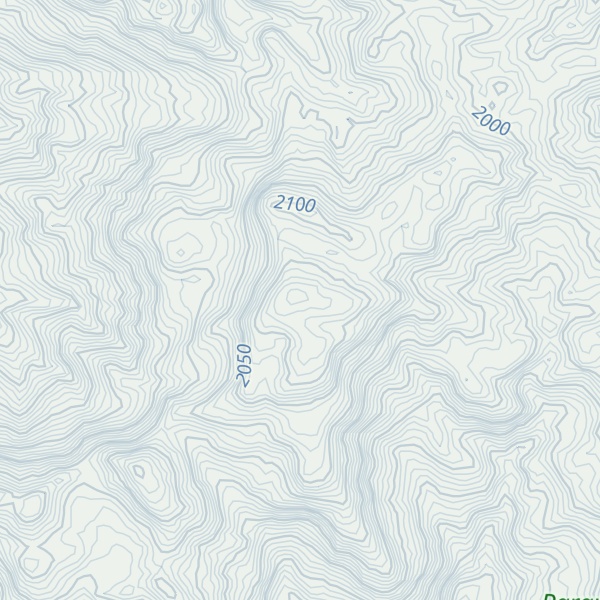 Map of Cerro Agua Escondida