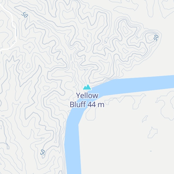 Map of Yellow Bluff