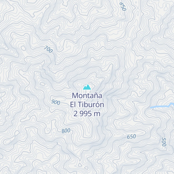 Map of Montaña El Tiburón 2