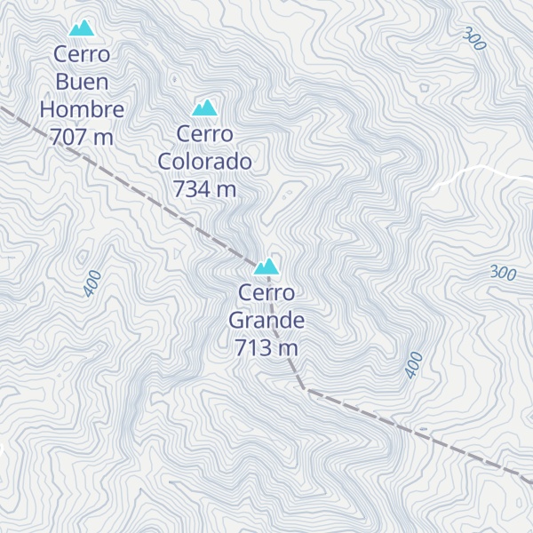 Map of Cerro Grande