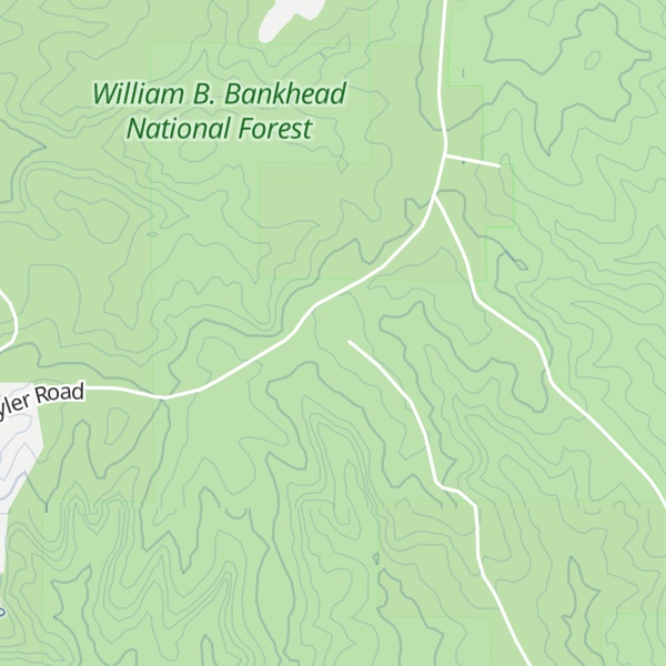 Map of Kinlock Knob
