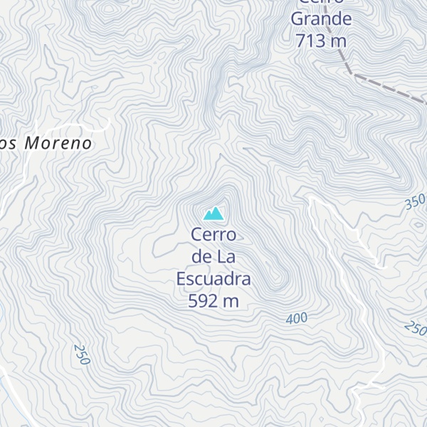 Map of Cerro de La Escuadra