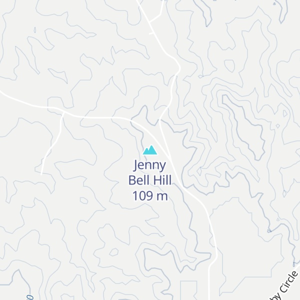 Map of Jenny Bell Hill