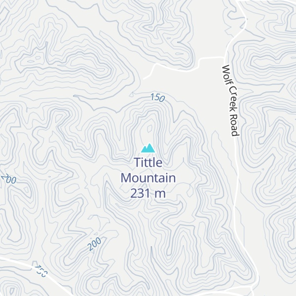 Map of Tittle Mountain