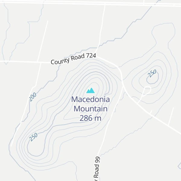 Map of Macedonia Mountain