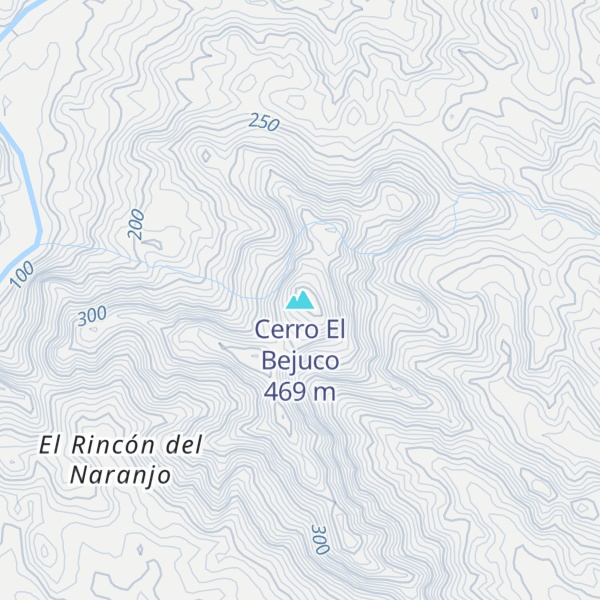 Map of Cerro El Bejuco