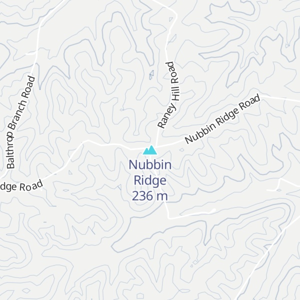 Map of Nubbin Ridge