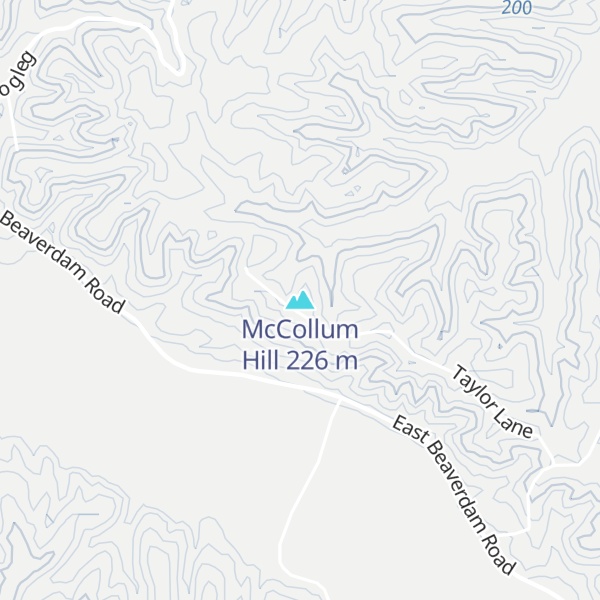 Map of McCollum Hill