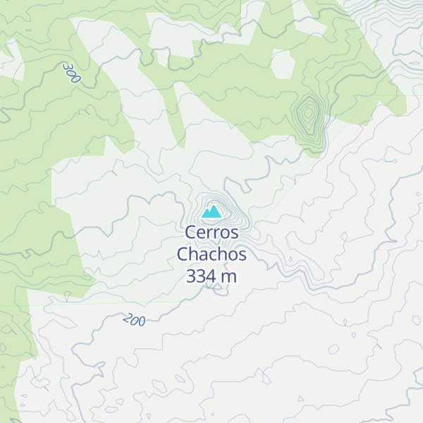 Map of Cerros Chachos