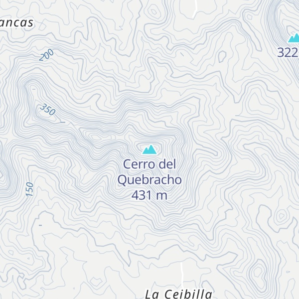 Map of Cerro del Quebracho