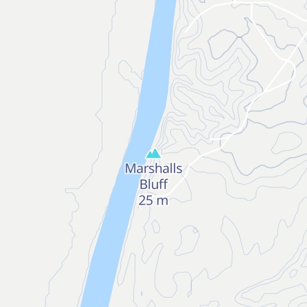 Map of Marshalls Bluff