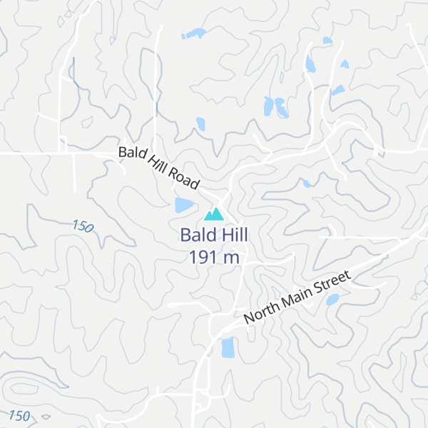 Map of Bald Hill