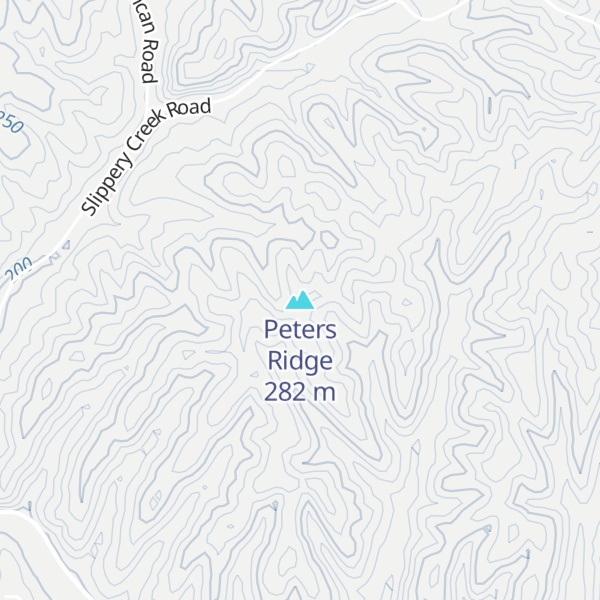 Map of Peters Ridge