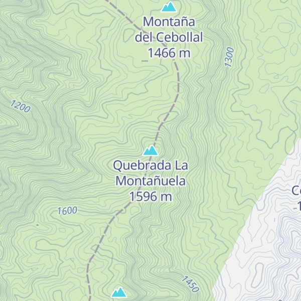 Map of Quebrada La Montañuela